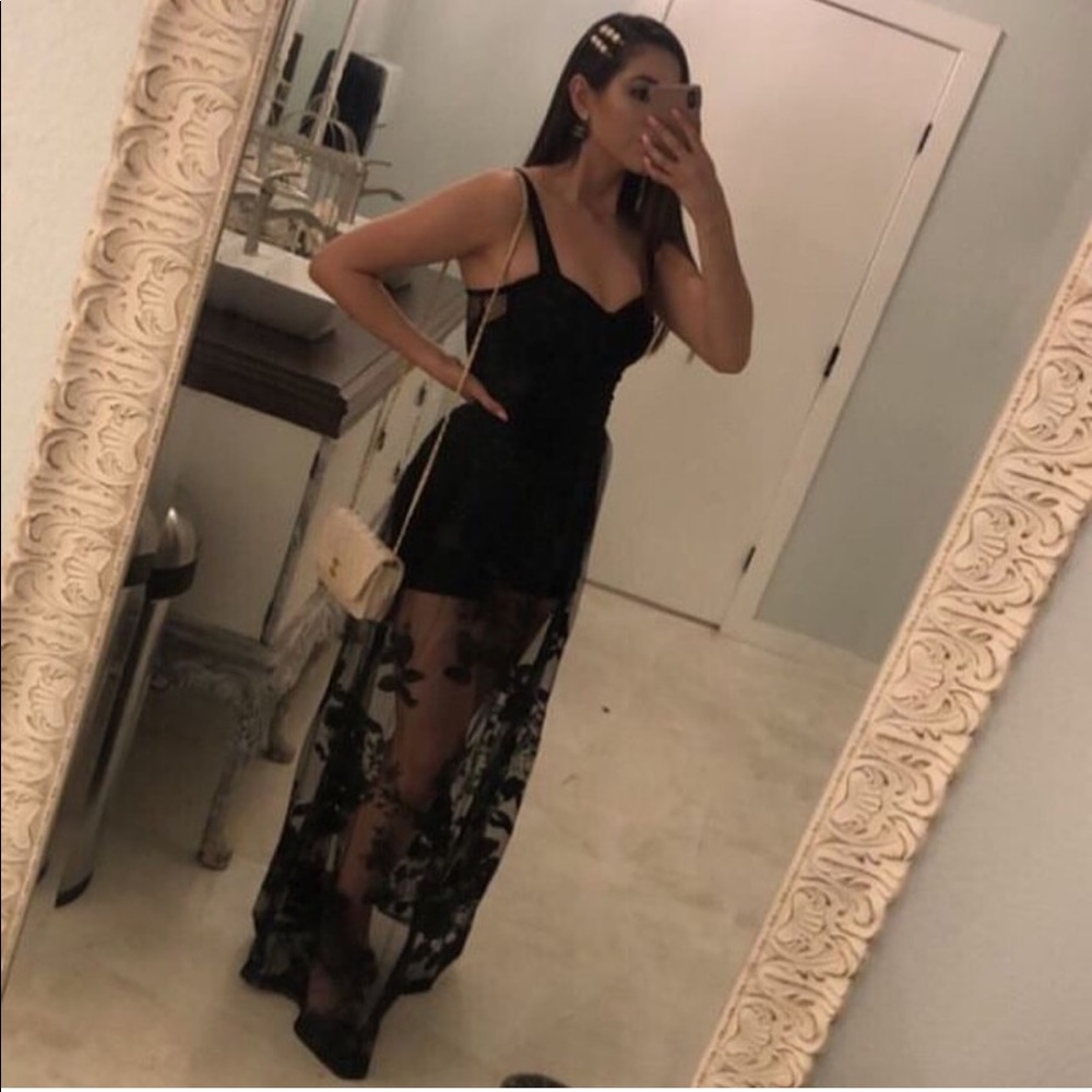 Black Dress Flower
